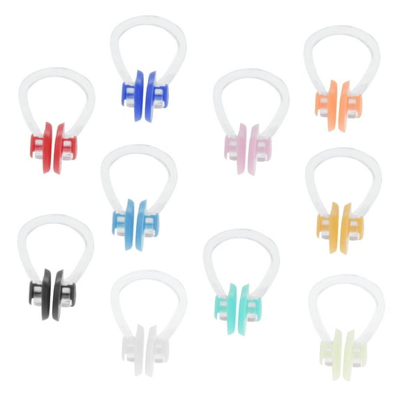 10 Waterproof Gel Swimming Nose Clip Comfortable