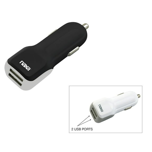 10 Watt 2.1 Amp Dual USB Car -BLACK