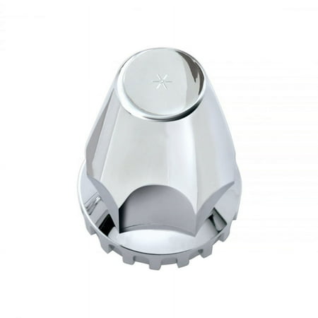 (10) Wheel Lugnut Chrome Plastic 33mm Thread On Standard Nut Covers Caps / 33 mm