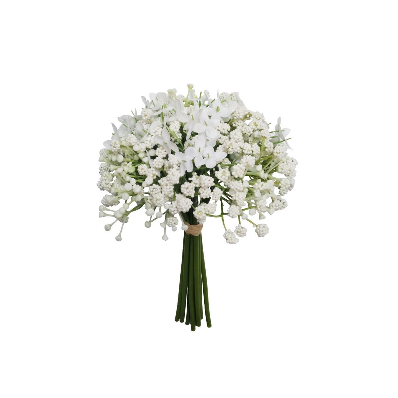 10" White Baby's Breath Artificial Flower Bundle