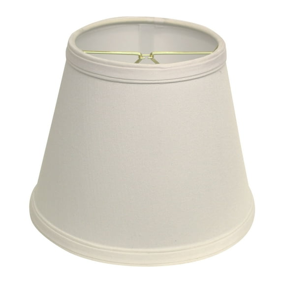 10" White Empire Hardback Slanted No Slub Lampshade