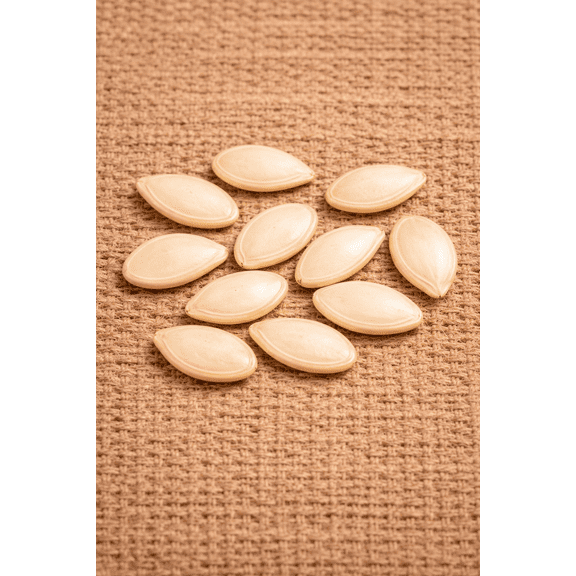 10 White Gold Pumpkin Seeds for Planting - Large White Smooth Pumpkins