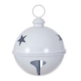 thumbnail image 1 of 10" White Iron Bell Ornament, 1 of 1