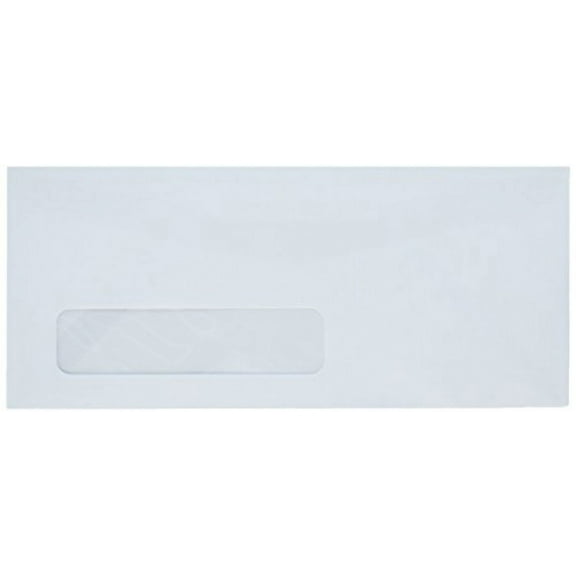 #10 White Left Window Envelopes - Size 4 1/8 X 9 1/2 - 24lb. - 100 Envelopes - Superfine Inc. Brand