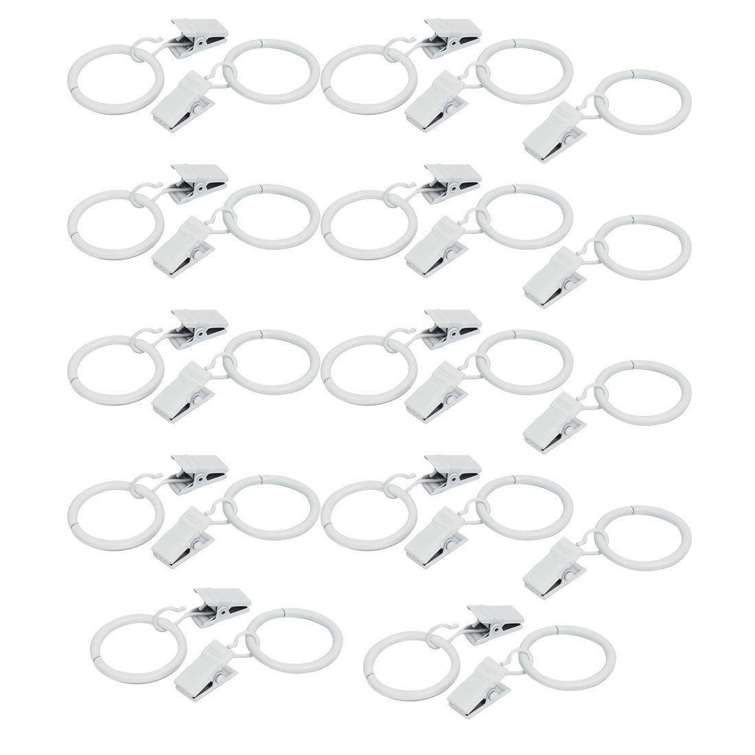 10 Window Curtain Rings Curtain Clips Metal Decorative Drapery Window