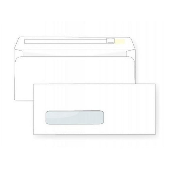#10 Window Envelope - Self Seal - 24# White (4 1/8 x 9 1/2) - Business Window Series (Peel & Seel Flap) (Box of 1000)