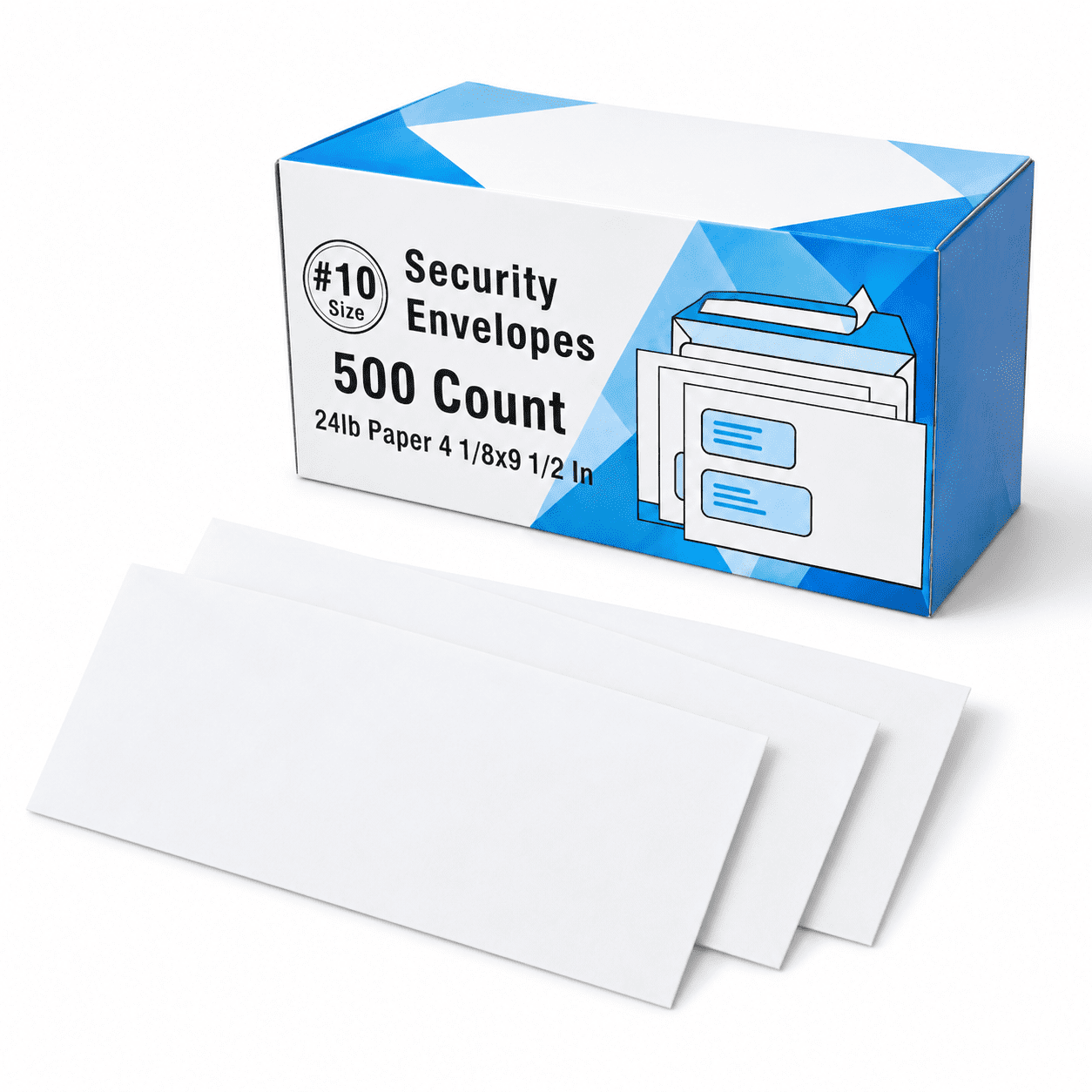 #10 Windowless Security Envelopes 500 Pack 24lb Sseal - Walmart.com
