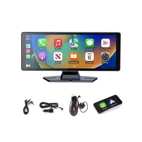 10'' Wireless Apple Carplay & Android Auto Screen | HD Touchscreen With 1080P Backup Camera | Voice Control, GPS Navigation, Plug & Play Installation | Car Stereo, Mirror Link, Music Play