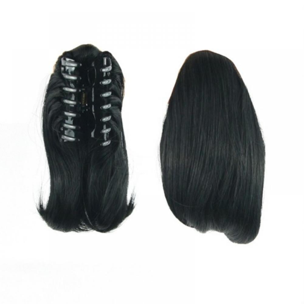 Claw Clip Ponytail Extension Synthetic Straight 10 Inch for Women Amazon.com : JUVABUN 10 main image 4