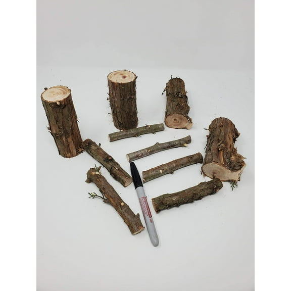 10 Wood Sticks for Crafting, Real Cedar Pole for DIY Projects and Decoration