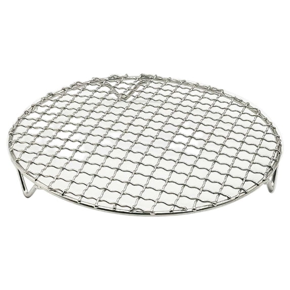 10" X 10" Height Multi-Purpose Cross Wire Rack Round Steaming Cooling Stainless Steel Barbecue Racks/Grills/Pan Grate/Carbon Baking Net
