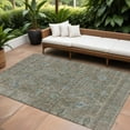 thumbnail image 1 of HomeRoots 603874 10 x 14 ft. Brown & Blue Oriental Washable Indoor & Outdoor Rectangle Area Rug, 1 of 5