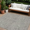 thumbnail image 1 of HomeRoots 599027 10 x 14 ft. Taupe & Gray Abstract Washable Indoor & Outdoor Rectangle Area Rug, 1 of 5