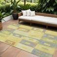 thumbnail image 1 of HomeRoots 605060 10 x 14 ft. Yellow, Blue & Terra Cotta Geometric Washable Indoor & Outdoor Rectangle Area Rug, 1 of 5