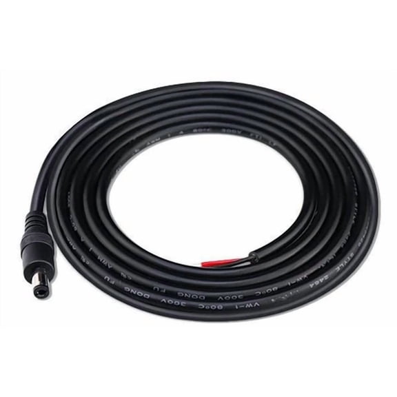 10 X 3 Feet Cctv Security Camera Dc 12V 2.1Mm Power Pigtail Male Cable Plug Wire