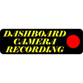 10 X 3 Recording Dashboard Camera Sticker Vinyl Sign Vehicle Bumper Decal