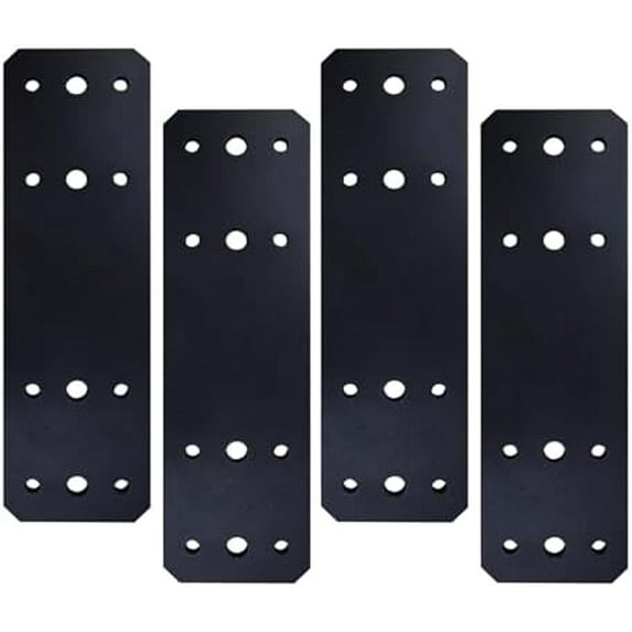 2pcs 10X3 Straight Steel Plate,I Flat Mending Plate for Wood 4x4 2pcs 10X3 Straight Steel Plate,I Flat Mending Plate for Wood 4x4