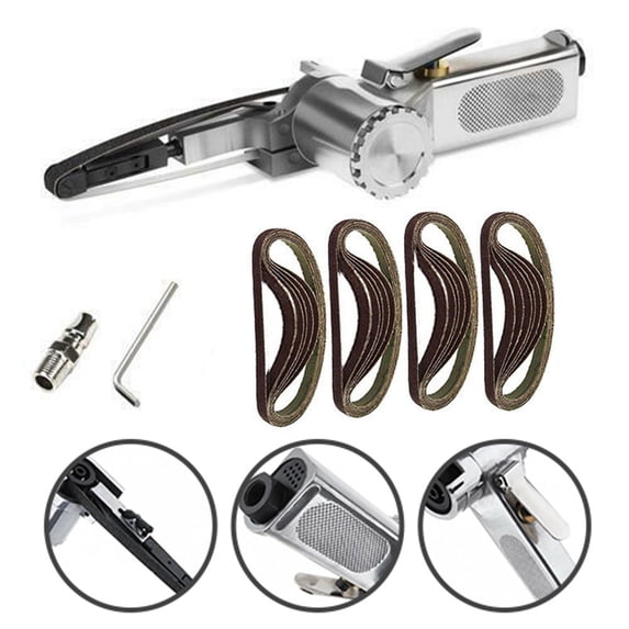 10 X 330mm Small Mini Air Operated Power Belt Hand Held Sander Sanding Grinder