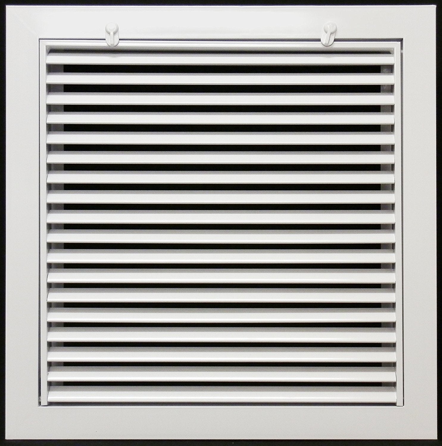 10" x 6" White Aluminum Return Filter Grille with Powder-Coat Finish