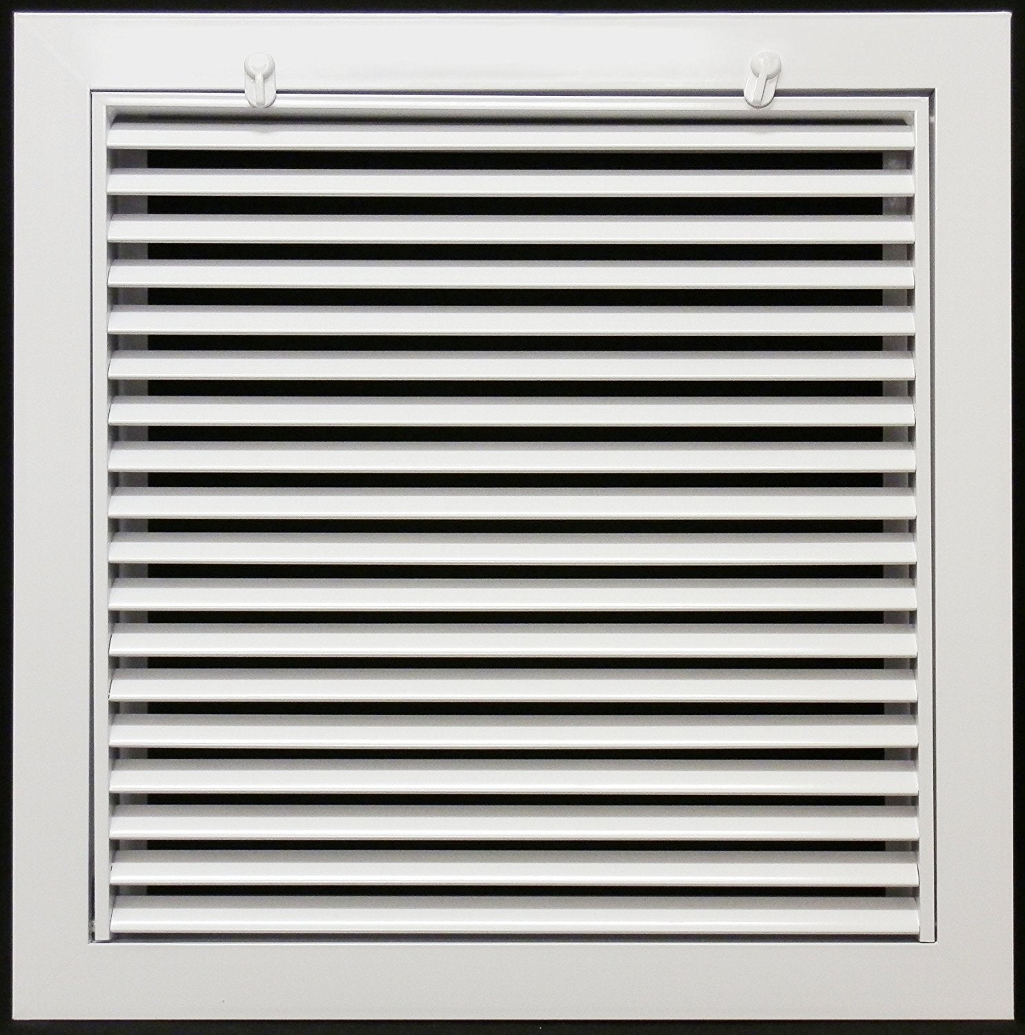 10" x 6" White Aluminum Return Filter Grille with Powder-Coat Finish