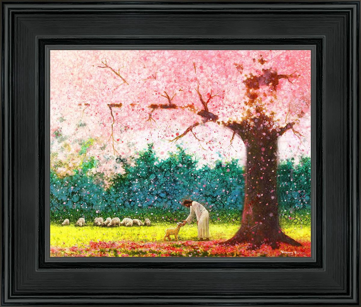 10 X 8 In Green Pastures by Yongsung Kim With blackwood Frame - Walmart.com