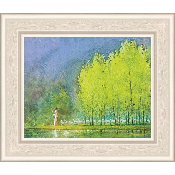 10 X 8 Moment of Peace by Yongsung Kim With Whitewood Frame