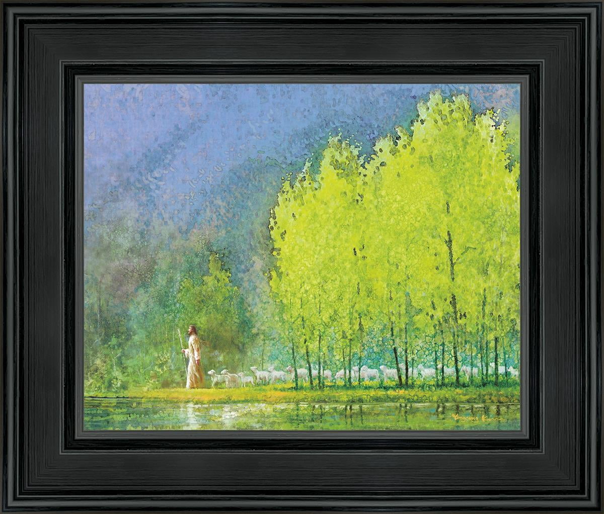 10 X 8 Moment of Peace by Yongsung Kim With blackwood Frame - Walmart.com