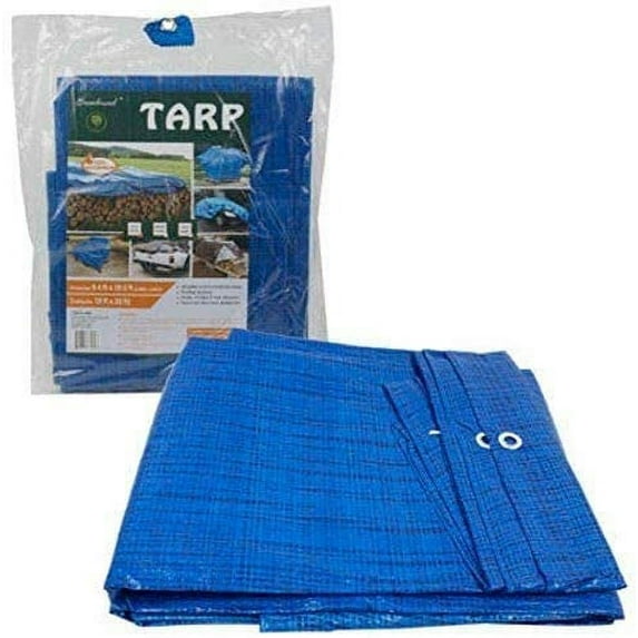 10 X 8 ft Waterproof Multi Purpose Water Proof Blue Tarp Poly Cover for Roof Car