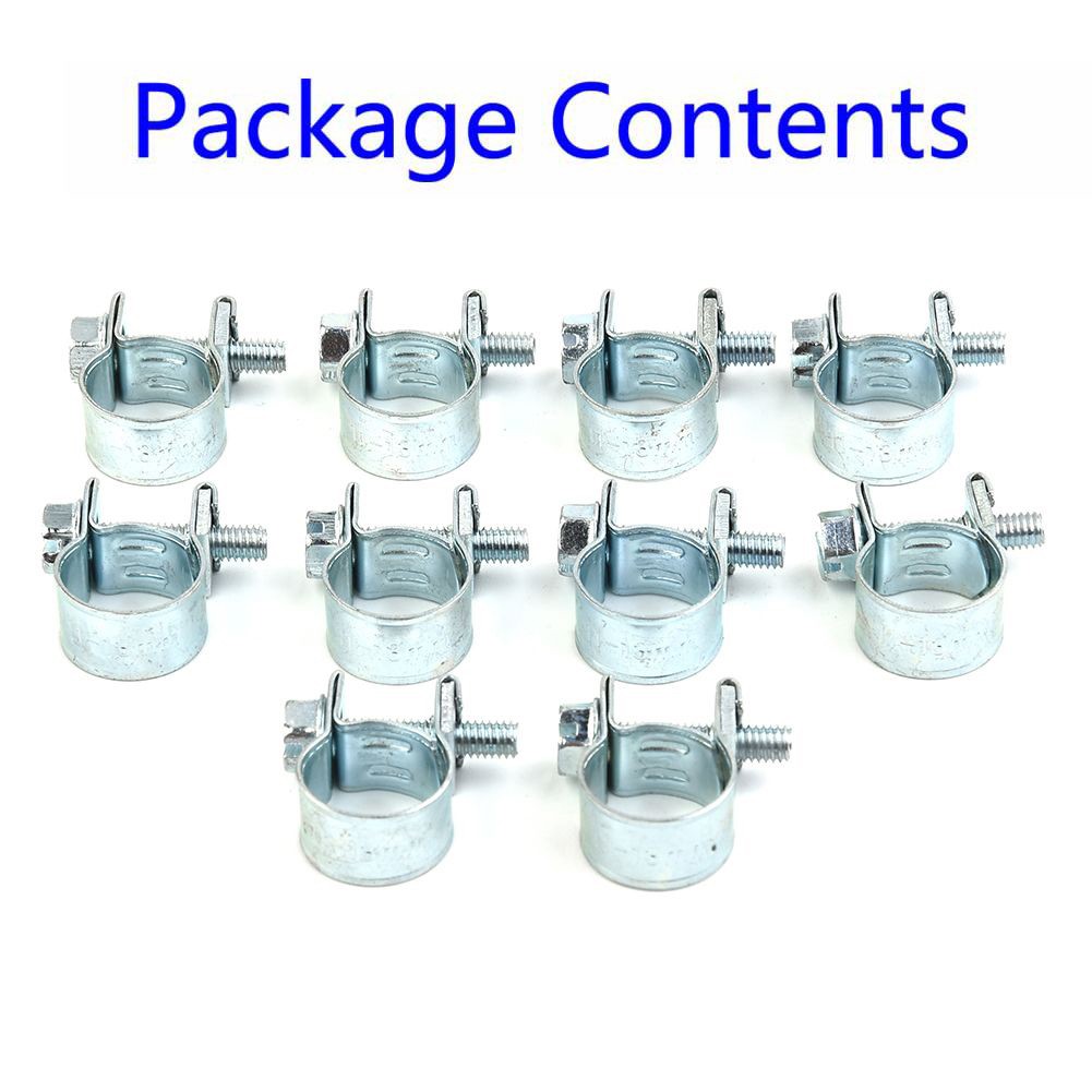 10 X Hose Jubilee HOSE Clip Clamp Fuel Line Diesel Petrol Pipe Clamps