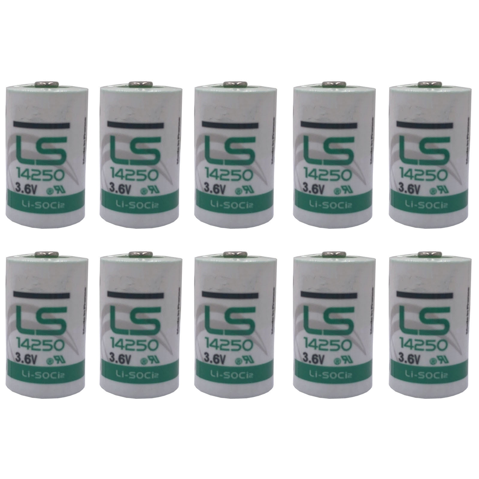 10 X LS14250 1/2 AA 3.6v Battery 14250 Can Use for Dogwatch R9 Leash 1200mAh High Capacity
