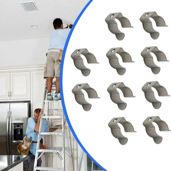 10 X Narrow Base Tool Spring Terry Clips Heavy Duty Tool Storage Hangers 10Mm