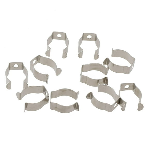 10 X Narrow Base Tool Spring Terry Clips Heavy Duty Tool Storage Hangers 19Mm Smile Home