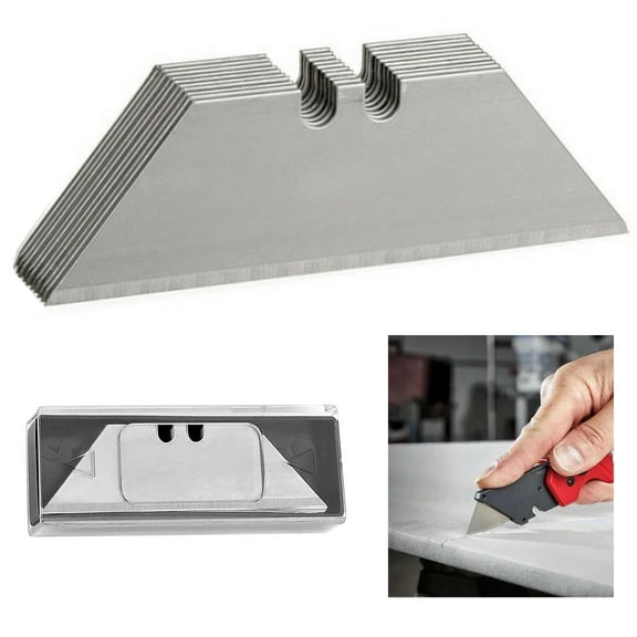 10 X Utility Knife Blades Replacement Refills Drywall Standard Razor Box Cutter