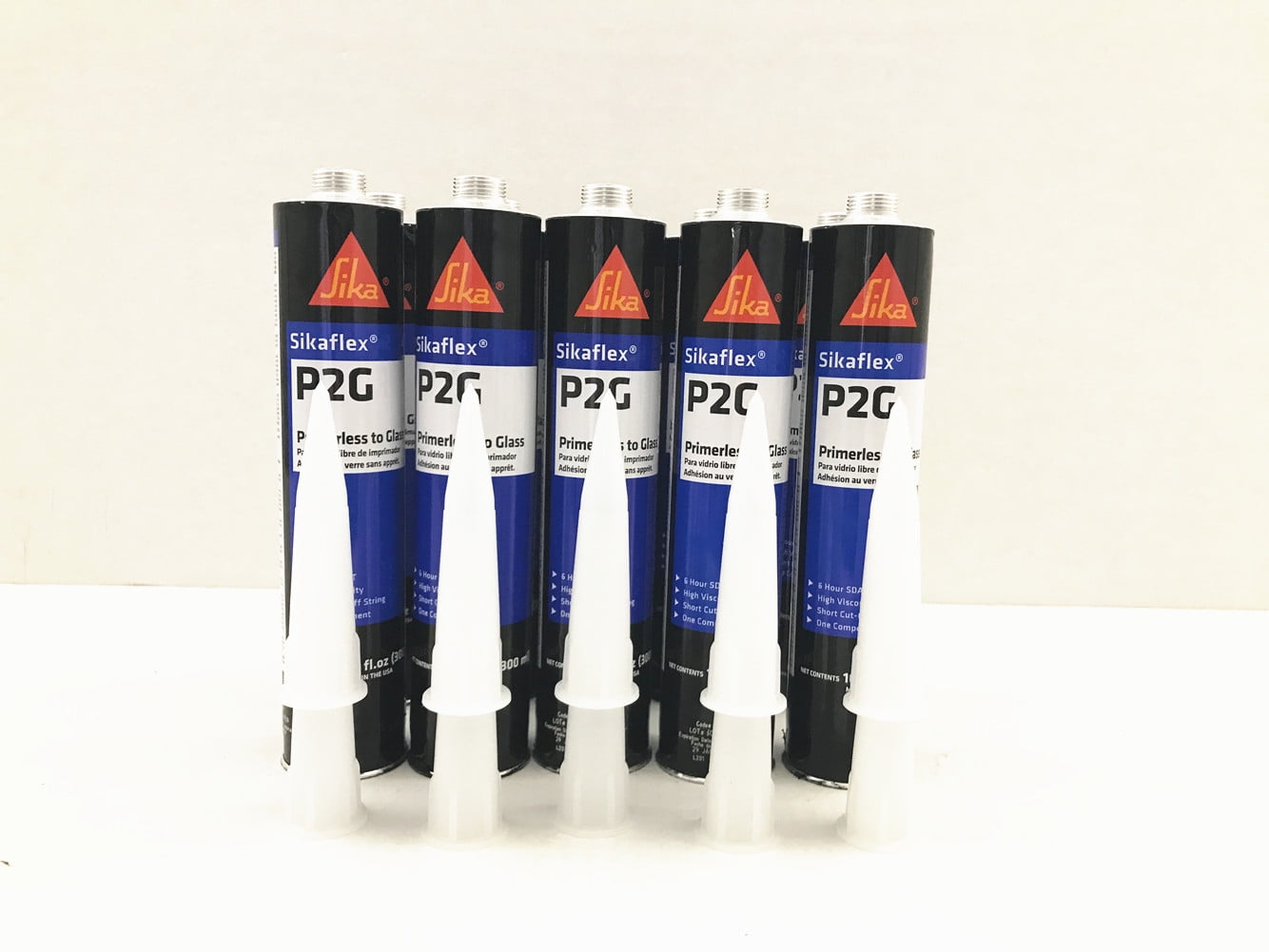 10 X Windshield Urethane Adhesive Primerless Auto Glass Sealant Sikaflex P2g