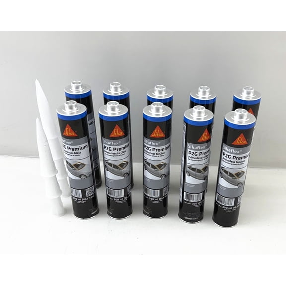 Auto Glass Sealant Windshield Urethane Glue Sikaflex P2G Primerless Adhesive x 10