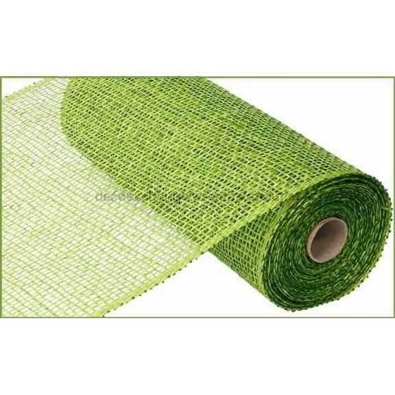 10"X10Yd Poly Burlap Mesh Lime Green RP810033