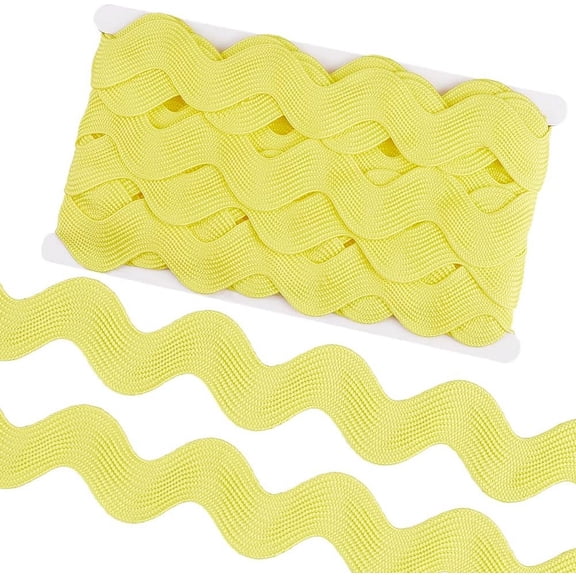 10 Yard 1-1/2 Inch Jumbo RIC Rac Lace Trim Rick Rack Ribbon Wave Bending Fringe Trimming Sewing Rickrack Zig Zag Woven Fabric