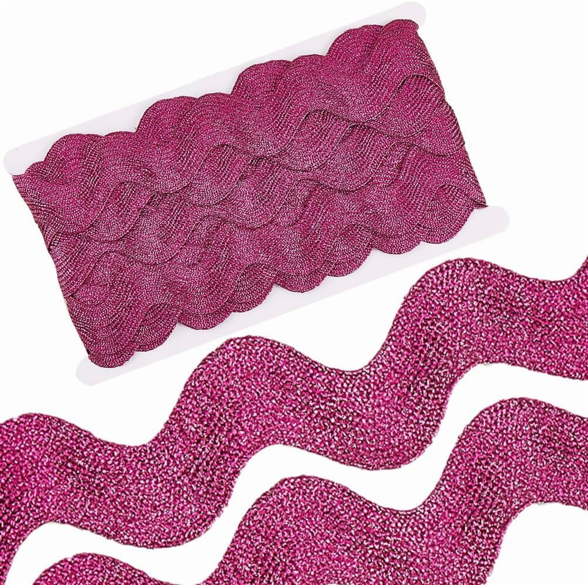 10 Yard 1.58 Inch Metallic RIC Rac Trim Rick Rack Wave Bending Fringe ...