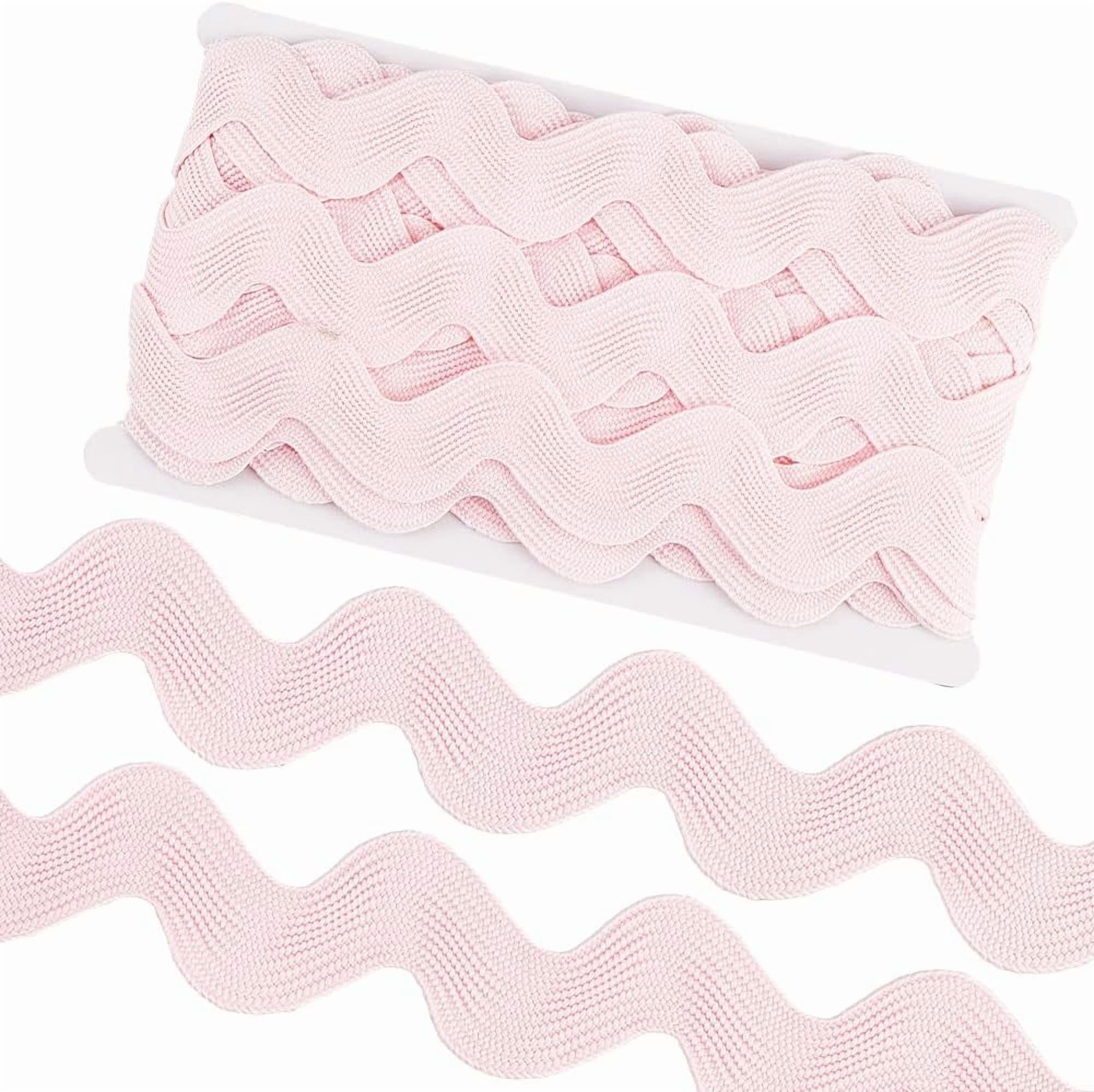 Rick Ribborn 10 Yard 1.58 Inch Pink Rick Rack Trim for Sewing Jumbo RIC Rac Ribbon ...