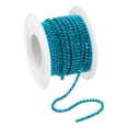 thumbnail image 1 of 10 Yard Crystal Rhinestone Chain, 2.0mm Sew on Close Claw Chain Trim, Bright Blue, 1Roll, 1 of 6