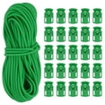 thumbnail image 1 of Uxcell 1Pcs 10 Yard Elastic Bungee Cord & 25 Pcs Single Hole Cord Lock Green, 1 of 6