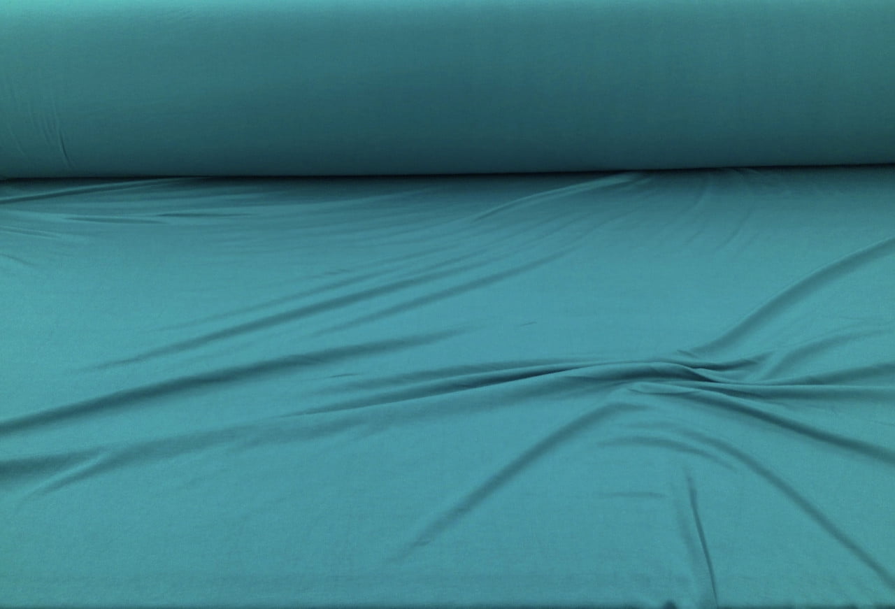 10 Yard Lot 96% Viscose Bamboo 4% Spandex Fabric 4 way Stretch Jade B423