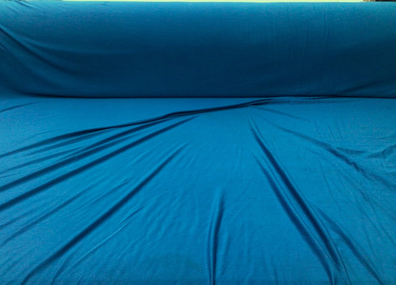 10 Yard Lot 96% Viscose Bamboo 4% Spandex Fabric 4 way Stretch Teal B213