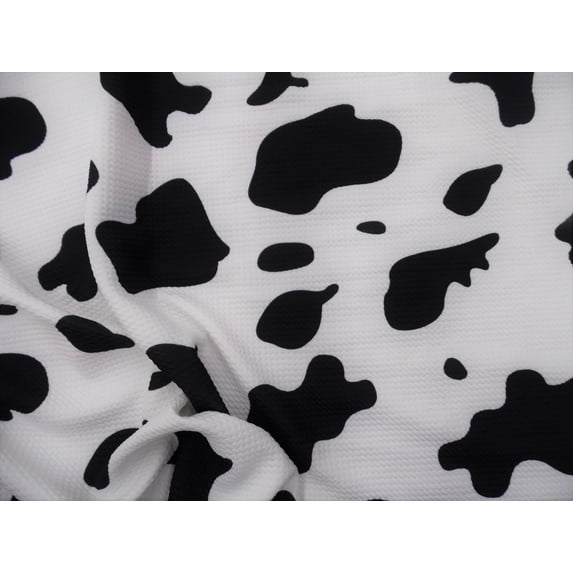 10 Yard Lot Bullet Printed Liverpool Textured Fabric 4 way Stretch Cow Animal Print Q24
