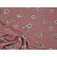 thumbnail image 1 of 10 Yard Lot Bullet Printed Liverpool Textured Fabric Stretch Mauve Slate Blue Floral T43, 1 of 1