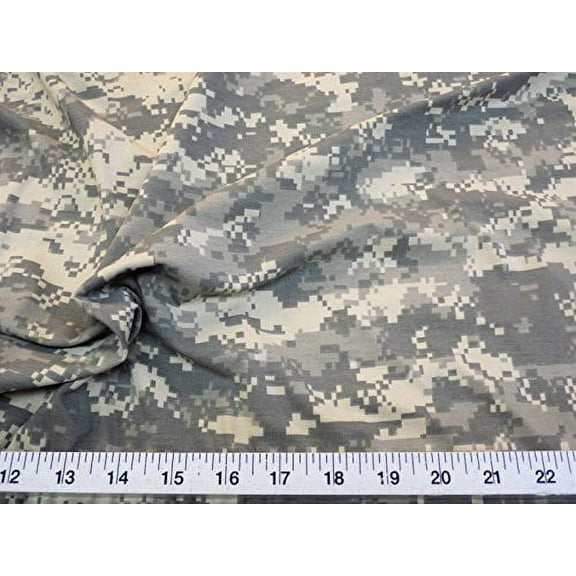 10 Yard Lot Digital Desert Army Camouflage 4 Way Stretch Fabric Polyester LY919