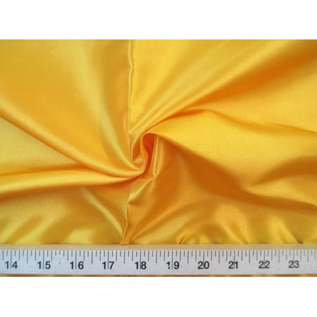 10 Yard Lot Discount Fabric Two Iridescent Apparel Taffeta Yellow Taf05