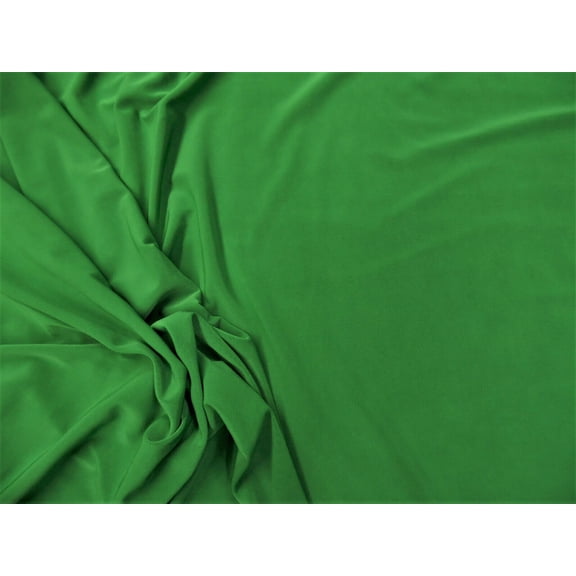 10 Yard Lot Fabric Light Weight Polyester Spandex 4 way Stretch Kelly Green D400