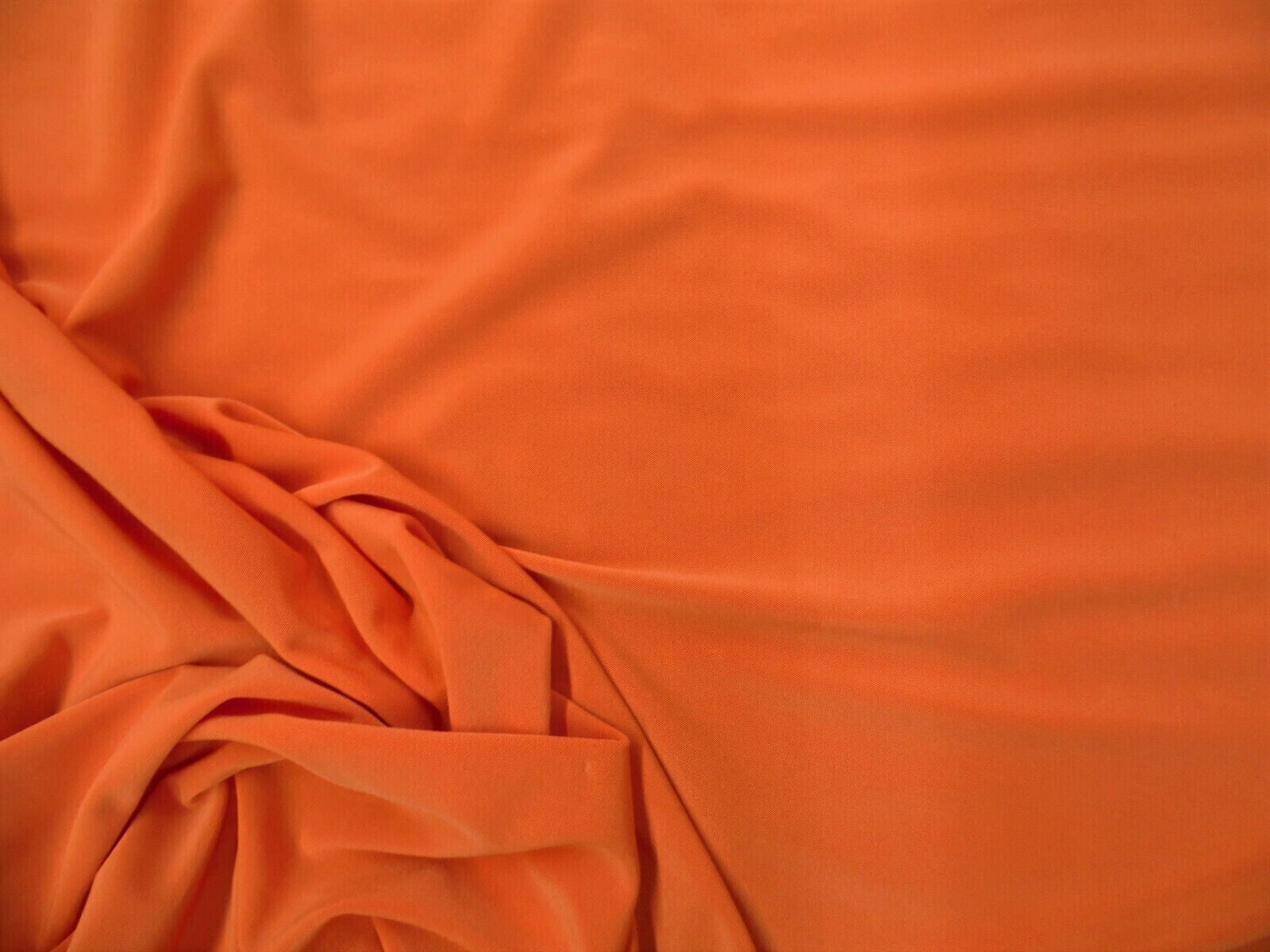 10 Yard Lot Fabric Light Weight Polyester Spandex 4 way Stretch Orange C404