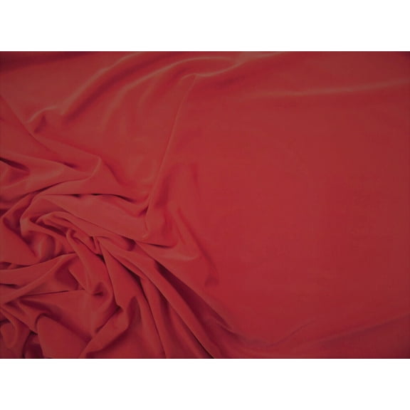 10 Yard Lot Fabric Light Weight Polyester Spandex 4 way Stretch Red D403